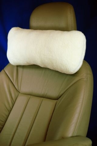 Fleece Car Neck Support Pillow - 18 in. - With Headrest Strap Fleece Car Neck Support Pillow - 18 in. - With Headrest Strap