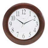 Howard Miller Corporate Wall Clock 12-3/4in Cherry Gold Second Hand Classic ....