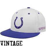 NFL Mitchell & Ness Indianapolis Colts White-Royal Blue Super Bowl V Champions Fitted Hat (7 3/8)