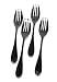 Knork Flatware Satin Finish Stainless Steel Knork, Set of 4