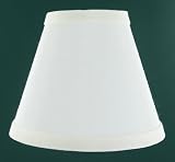 7 Inch Eggshell Chandelier Lamp Shades with Brass Clip