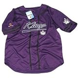 **PLAYOFF SPECIAL** SALE LOS ANGELES KINGS Purple BASEBALL Hockey NHL Jersey Size: Large