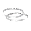Mothers Sentiment Sterling Silver Cuff Bracelet