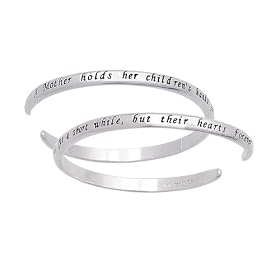 Mothers Sentiment Sterling Silver Cuff Bracelet by 