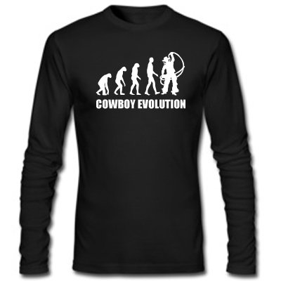 COWBOY EVOLUTION -Herren Langarm Longsleeve T-Shirt 