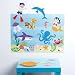 Wallies Peel and Stick Wall Play Olive Kids Aquarium