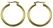 9ct Yellow Gold Ladies Round Hoop Earrings
