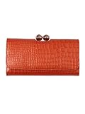 Ted Baker Ted Baker Benita Crystal Top Croc Matinee Purse - Orange