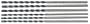 Bosch HCBG600T Blue Granite 6 Piece Hammer Drill Bit Carbide Tip Tapcon Set