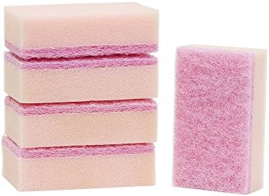 Pink Kitchen Dish Sponge-10pcs (2 Packs of 5pcs/pack)