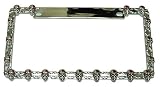 Chrome Skull and Crossbones License Plate Frame