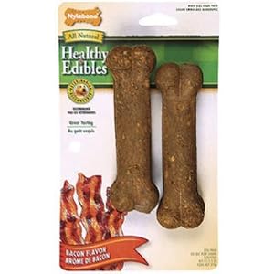 (Price 2)Nylabone Bacon Wolf Twin Pack