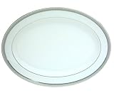 Mikasa Platinum Crown Oval Platter, 14-Inch