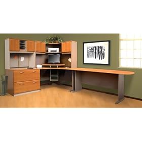 Corner Work Station in Metropolitan Cherry Putty - ProFlex - O'Sullivan Office Furniture -... by Creative Marketing Group