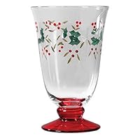 Pfaltzgraff Winterberry 14-Ounce Glass Water Goblets, Set of 4