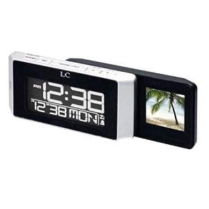 LCD Travel Alarm Clock with Digital Photoframe