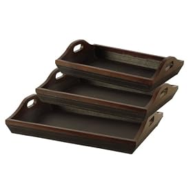 Set of 3 Hanley Trays by Uttermost