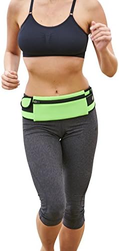 Amazing Running Belt fits iPhone 6 Plus. (Neon Green)