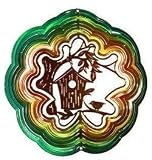 Medium EyCatchers Wind Spinner Green/Copper Wren House
