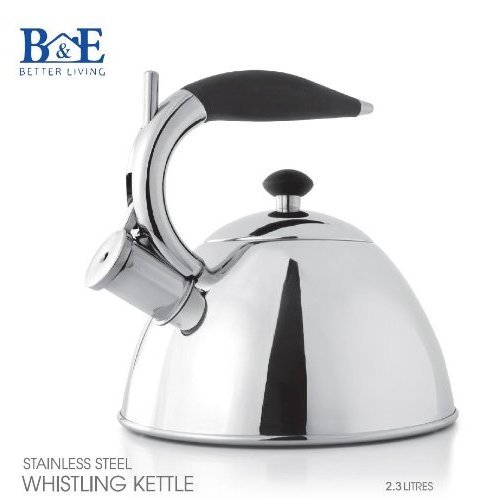 => B&E(TM)Stainless Steel Teakettle 2.5 Quarts Whistling Tea Kettle