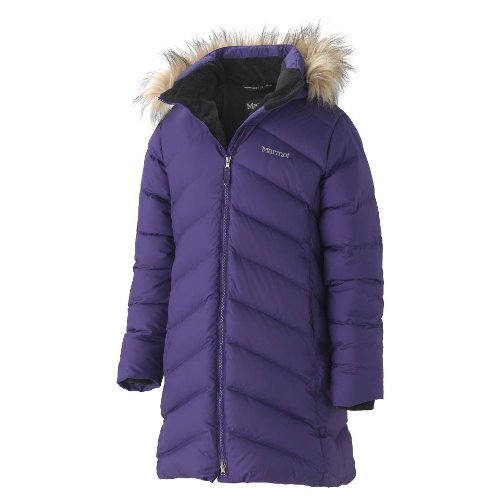 Marmot Kinder Daunenmantel Girl's Montreaux, dark violet, XS