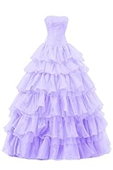 Crystals Lace Tiered Crystal Sequined Beaded  Organza  Ball Gown Evening Dress/Prom Dress/Quinceanera Dress/Party Dress/Wedding Dress 