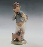 Nao by Lladro Boy on Phone With Puppets Figurine