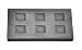 6 Cavity 1/4 oz Troy Ounce Silver Rectangle Graphite Ingot Mold For Melting Casting Refining Scrap Metal Jewelry