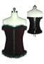 Red Gothic Lace Up Corset Bustier