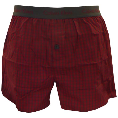 Calvin Klein Men's Woven Slim Fit Boxers Gift Set (2 Pack)