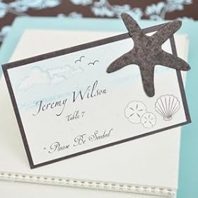  Please Be Seeded Starfish Plantable Seed Place Cards (set of 12) - Baby Shower Gifts & Wedding Favors