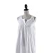 Handmade Women's Smock Tatting Lace Full-length Nightgown White