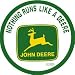 TIN SIGN John Deere Round