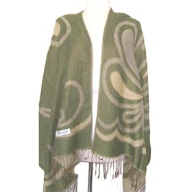 Buy 100% Pashmina Aster Petal Design Shawl Wrap Stole - ! by Sakas Pashmina