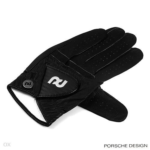 Porsche Design Golf Glove ~ Mens Left Size L ~ Black Leather