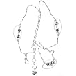 Bellychain Sterling Silver Jewelry Length 37 inches