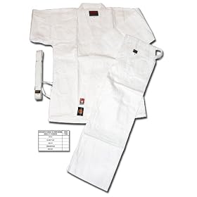 Shogun white karate uniform, Bronze quality