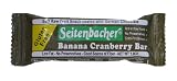 Seitenbacher Gluten Free Banana Cranberry Bar, Soft Raw Fruit Snack coated with German Chocolate 1.8-Ounce Bars (Pack of 12)