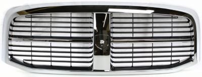 Evan-Fischer EVA17772021837 Grille Assembly Grill Plastic shell and insert Chrome with black