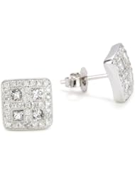 Kobelli 3/4 Cttw Princess, Round Diamond Earrings