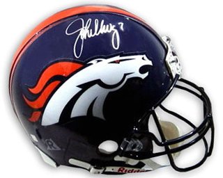 John Elway Signed Denver Broncos Replica Helmet- Elway Hologram