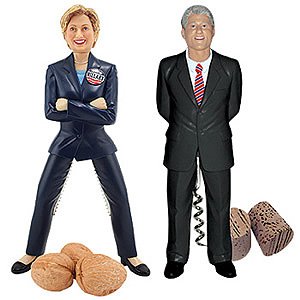 Clinton Dinner Party Set - Corkscrew Bill and Nutracker Hillary