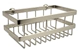 9"Concinnity Satin Nickel Shower Deep Basket Rack Caddy