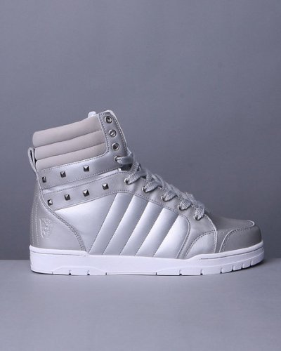 BLAC LABEL TA 1 Mid Mens Retro Sneaker High Top Athletic Shoes Silver product image
