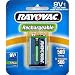 Rayovac Rechargeable NiMH Battery, 9-Volt Size, 1-Count Package (Pack of 3) - Packaging May Vary
