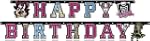 Amscan Banderole d'anniversaire Monst...