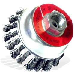 Heavy-Duty 4 Twist-Wire Brush Cup for Grinders by IT