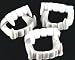 12 White Vampire Fangs, Plastic Teeth, Costume Accessory Party Favors