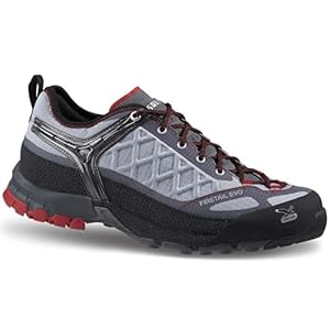 Salewa Men's Firetail EVO Tech Approach Shoe,Moon/Red,7.5 M US