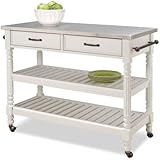 Home Styles 5219-95 Savanna Kitchen Cart, White Finish